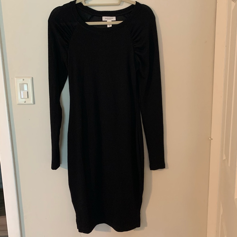 Motherhood Maternity black long sleeve dress